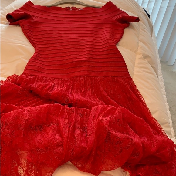 Herve Leger Red Dress - Picture 5 of 7